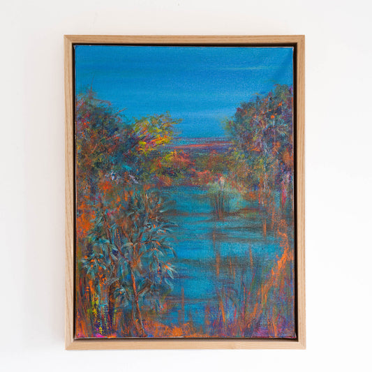 'Cherrished Pond' Original | Silent Reflections Collection | Julia Goodwin
